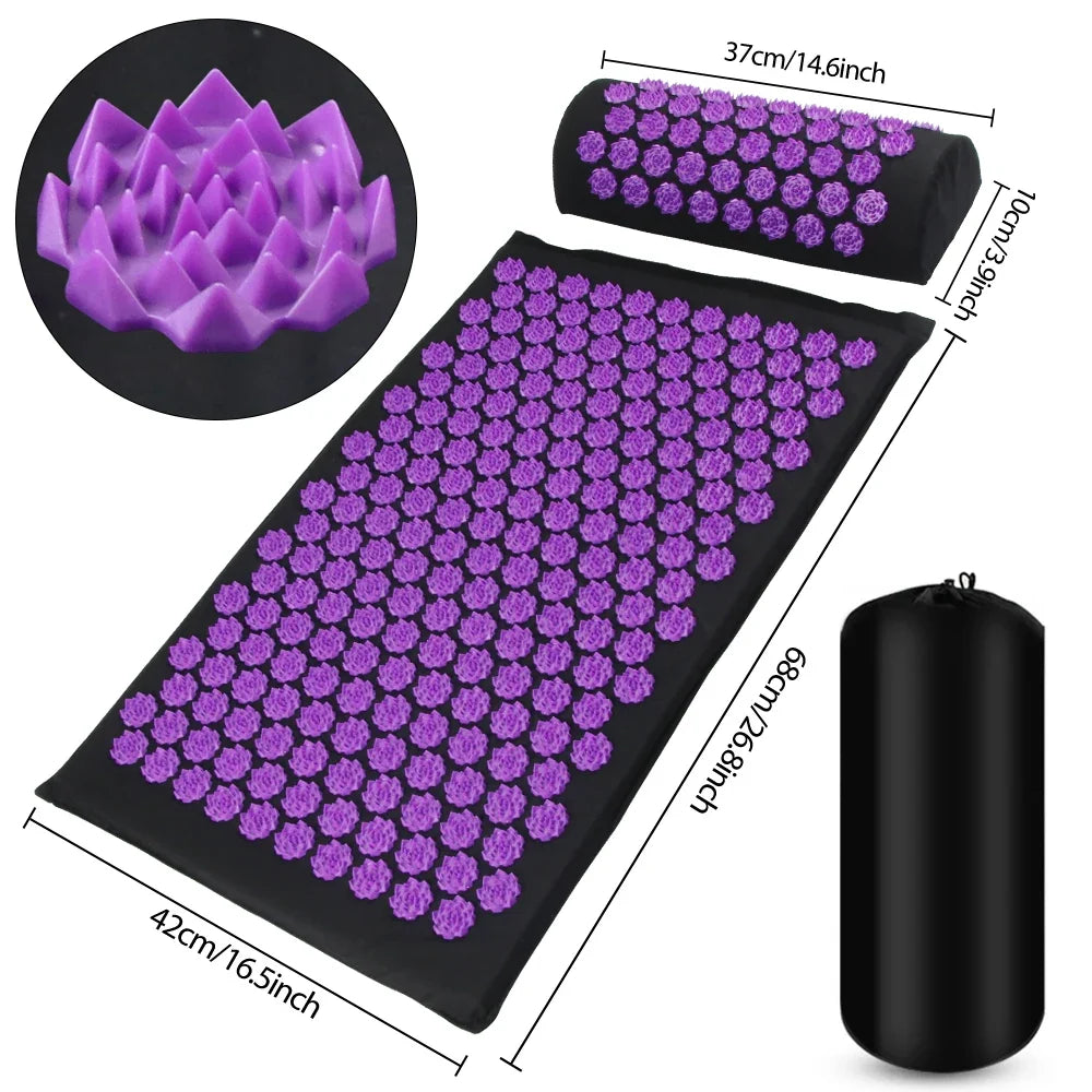 Tapis d'acupression Lotus - Violet