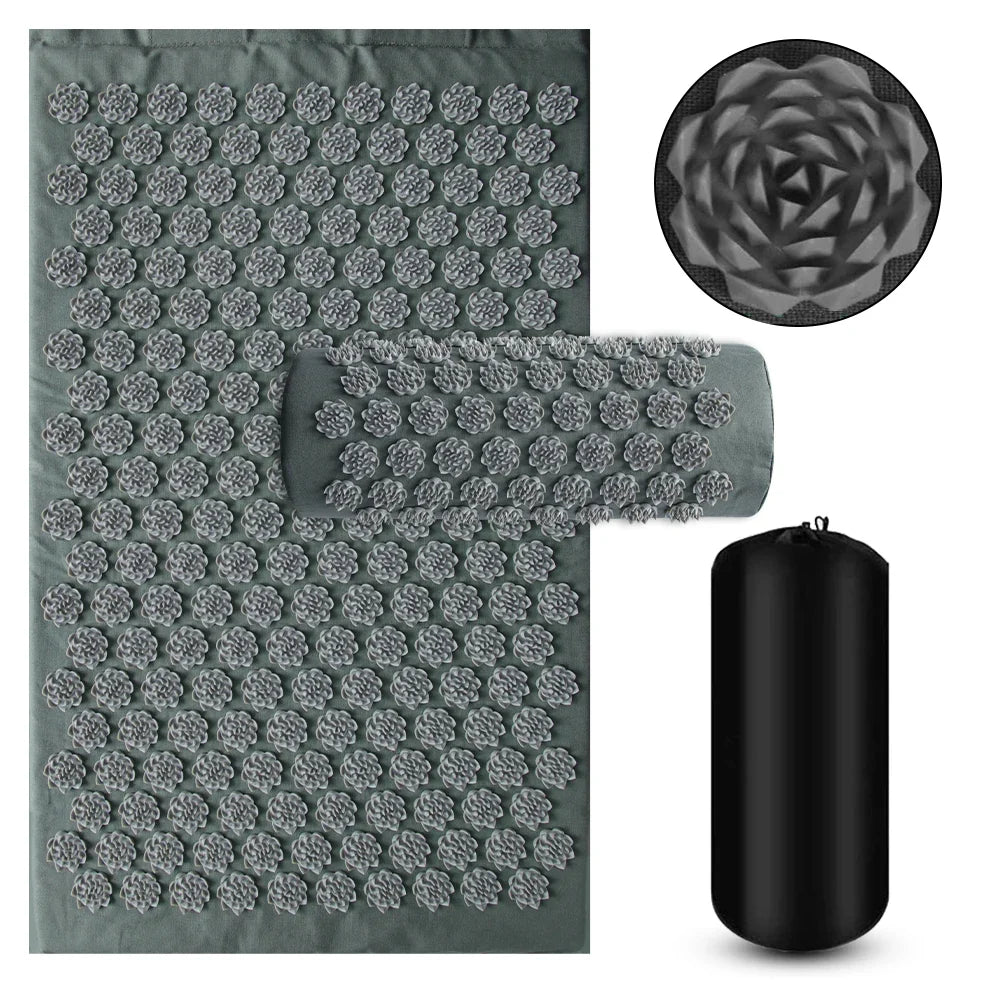 Tapis d'acupression Lotus - Gris