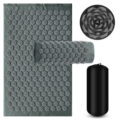 Tapis d'acupression Lotus - Gris