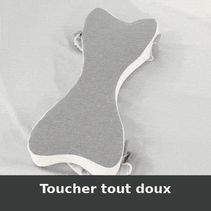 Démonstration du coussin de sommeil Ysealia : mousse à mémoire de forme, toucher tout doux et housse zippée lavable